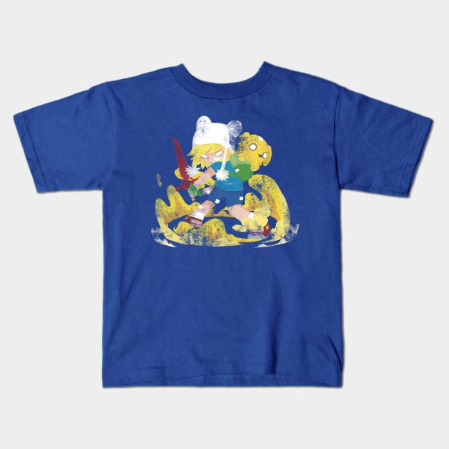 Adventure Time! Kids T-Shirt by Origami Studio